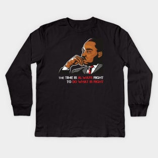 Martin Luther King Jr Kids Long Sleeve T-Shirt